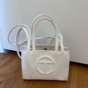 Mini white TELFAR bag